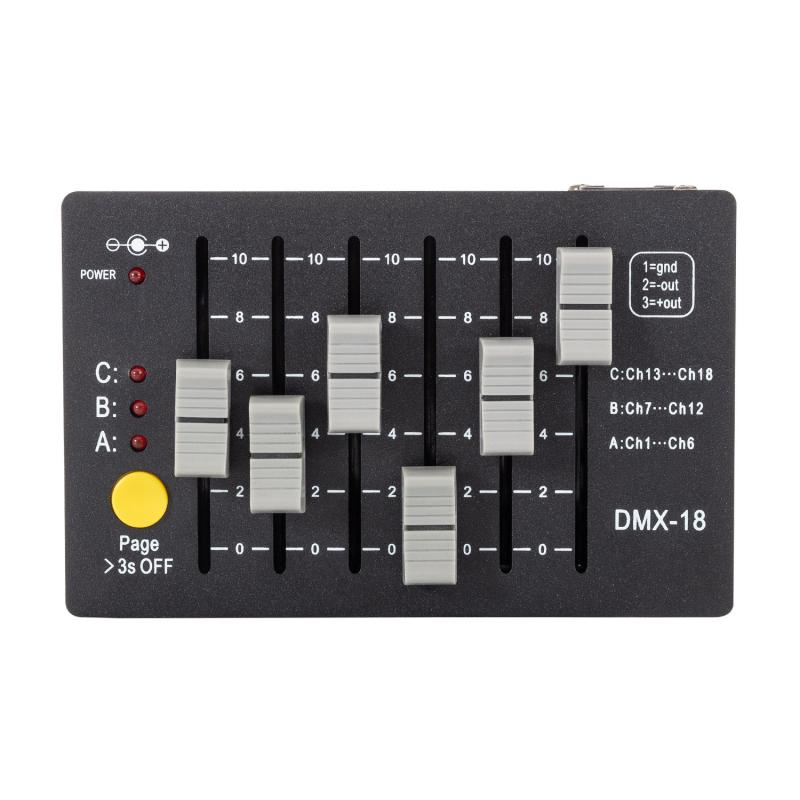 Controlador Console DMX512 18 canais Recarregável