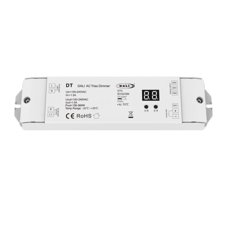 Regulador DALI-2 para TRIAC com Push-Dim SKYDANCE DT Compatível com Botão Pulsador