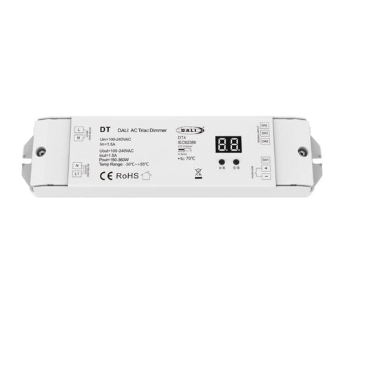 Regulador DALI-2 para TRIAC com Push-Dim SKYDANCE DT Compatível com Botão Pulsador