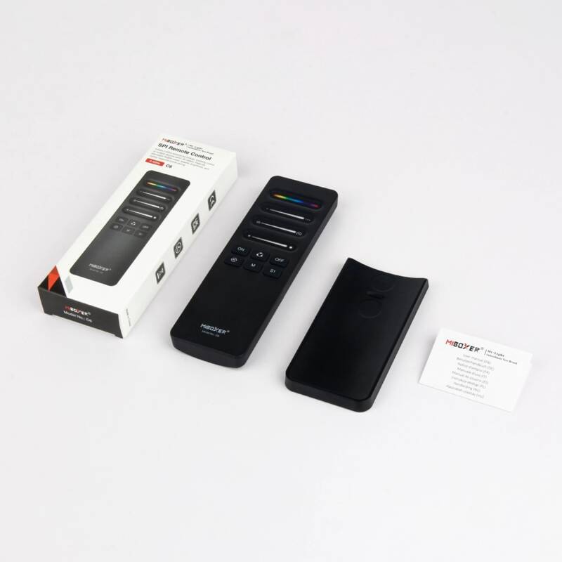 Controlador Digital SPI 3 em 1 para Fita LED Digital de Monocor/RGB/RGBW com MiBoxer SPIR3 + Controlo Remoto C6
