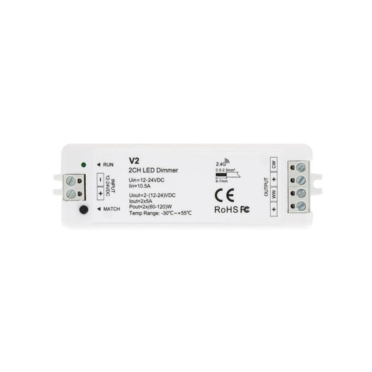 Controlador de Fita LED CCT 12/24V SKYDANCE V2 Compatível com Comando RF