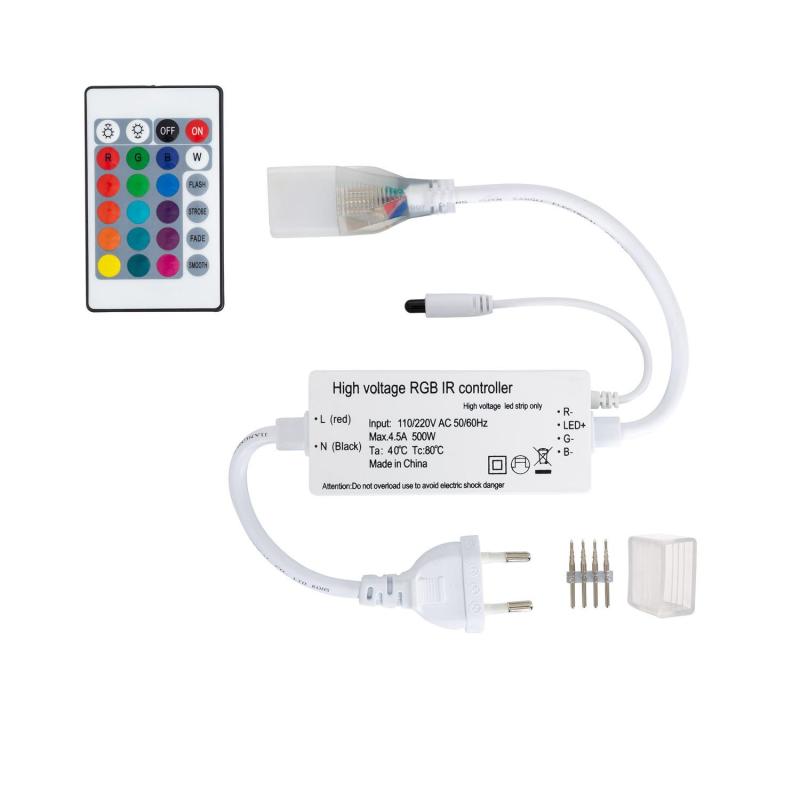 Controlador Neon LED 11 W/m RGB 220V AC 60 LED/m Semicircular 180º IP67