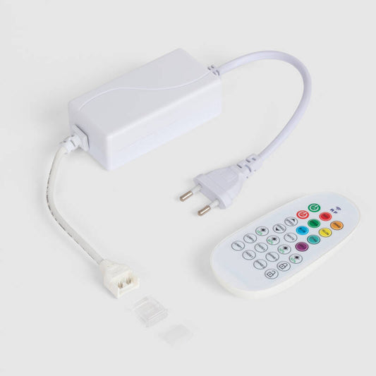 Controlador para Fita LED RGB 220V WCOB Silicone FLEX com Controle RF
