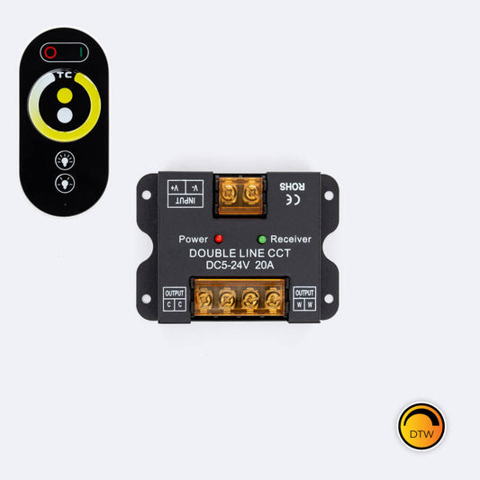 Controlador Regulador 24V DC + Comando RF Para Dim To Warm