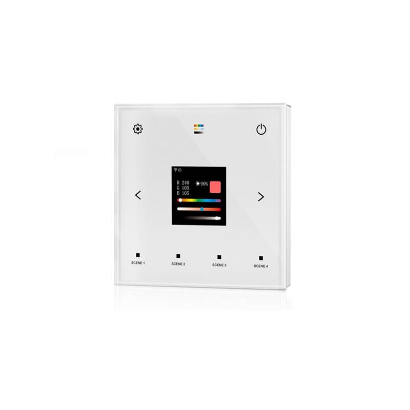 Painel Tátil WIFI DALI Master DT6/DT8 SKYDANCE TPS-D-WT Compatível com Comando RF