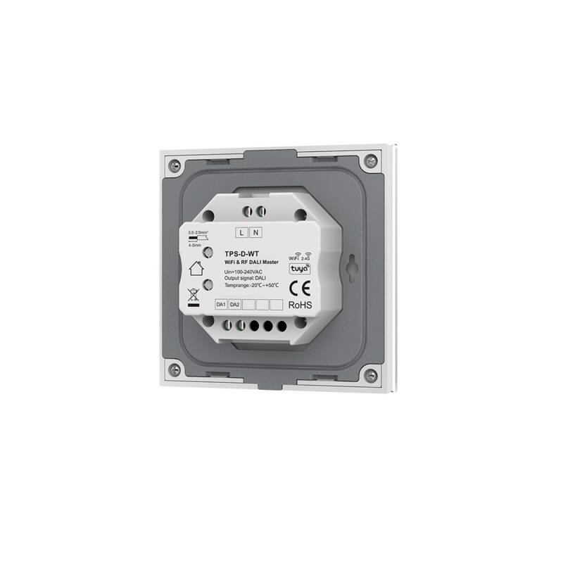 Painel Tátil WIFI DALI Master DT6/DT8 SKYDANCE TPS-D-WT Compatível com Comando RF