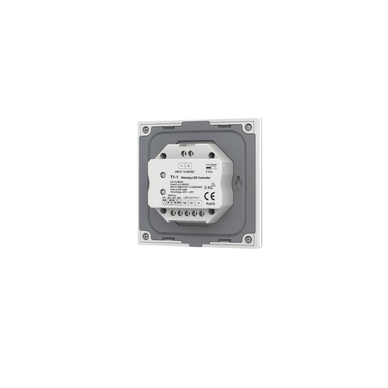 Regulador Fita LED Monocromática 12-24-48V Encastrável Tátil SKYDANCE T1-1 Compatível com Comando RF