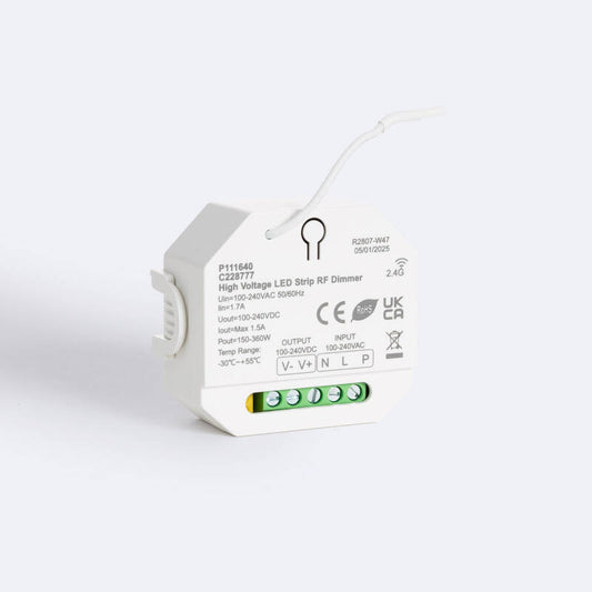 Regulador de Fita LED Monocromática 220V SKYDANCE S1-HV Compatível com Botão e Comando RF