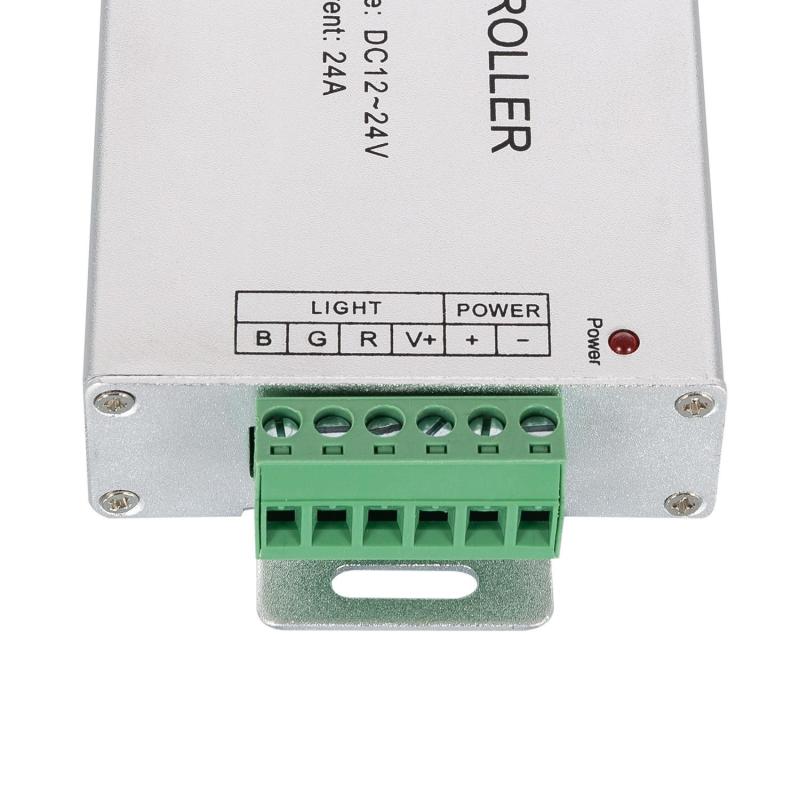 Controlador Regulador Fita LED RGB 12/24V DC com Comando RF 24A High Power