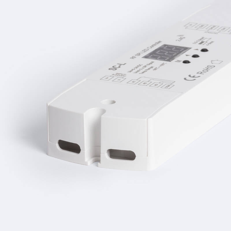 Controlador de Fita LED Digital SPI RGB/RGBW 12-24V SKYDANCE SC-L Compatível com Botão e Comando RF