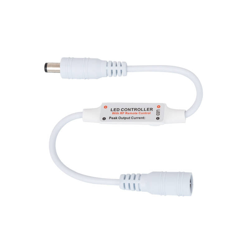 Controlador Regulador Mini Fita LED Monocor 5/12V DC com Comando RF