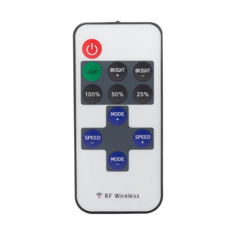 Controlador Regulador Mini Fita LED Monocor 5/12V DC com Comando RF