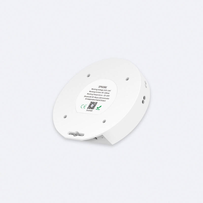 Controlador Regulador para 8 Fitas LED RGBIC Digital SPI 5-24V DC com Comando RF e APP