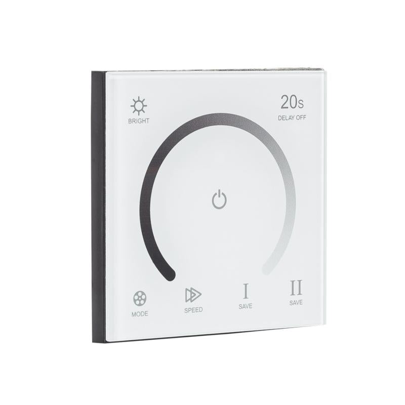 Controlador Regulador Parede Táctil para Fita LED 12/24V DC Monocor
