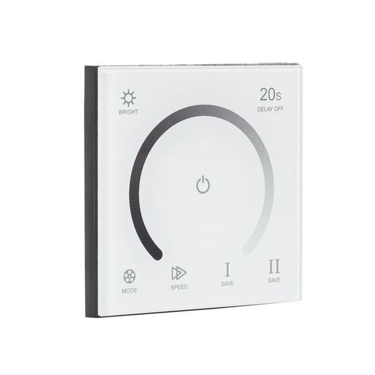 Controlador Regulador Parede Táctil para Fita LED 12/24V DC Monocor