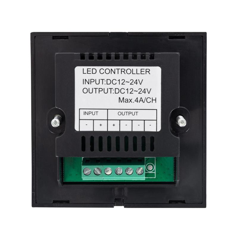 Controlador Regulador Parede Táctil para Fita LED 12/24V DC Monocor