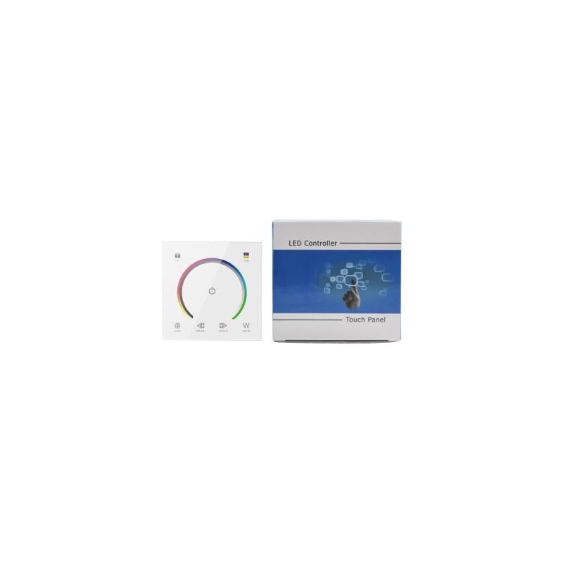 Controlador Regulador Parede Táctil para Fita LED 12/24V DC RGB