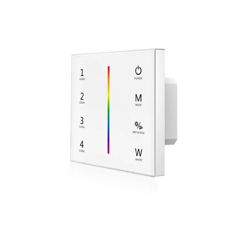 Controlador de Fita LED RGBW 12-24V Embutido Tátil SKYDANCE T4-1 Compatível com Comando RF