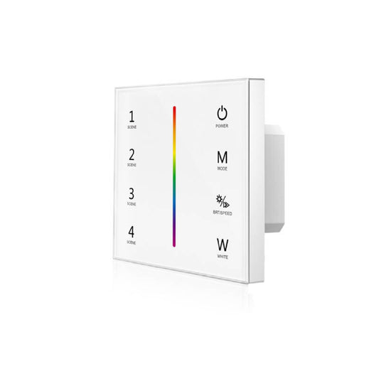 Controlador de Fita LED RGBW 12-24V Embutido Tátil SKYDANCE T4-1 Compatível com Comando RF