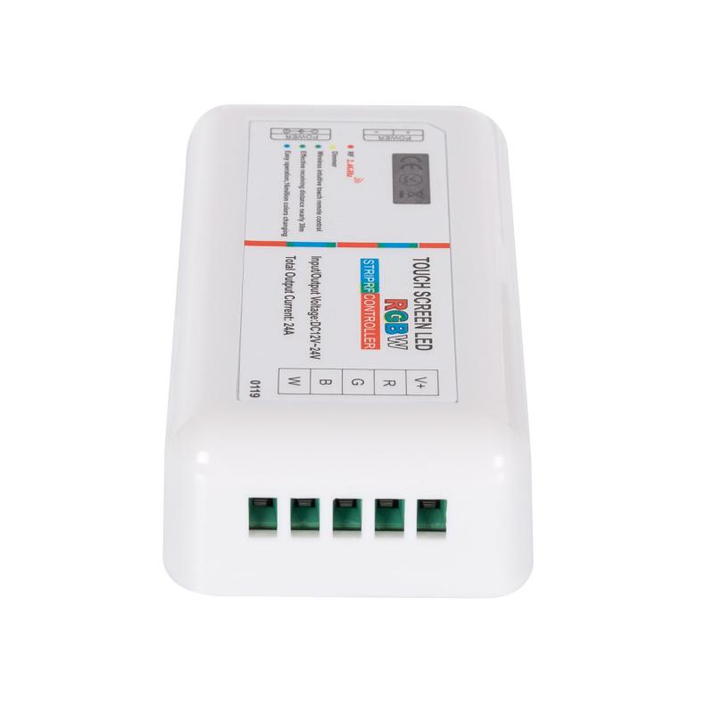 Controlador Regulador Táctil Fita LED RGBW 12/24V DC com Comando RF