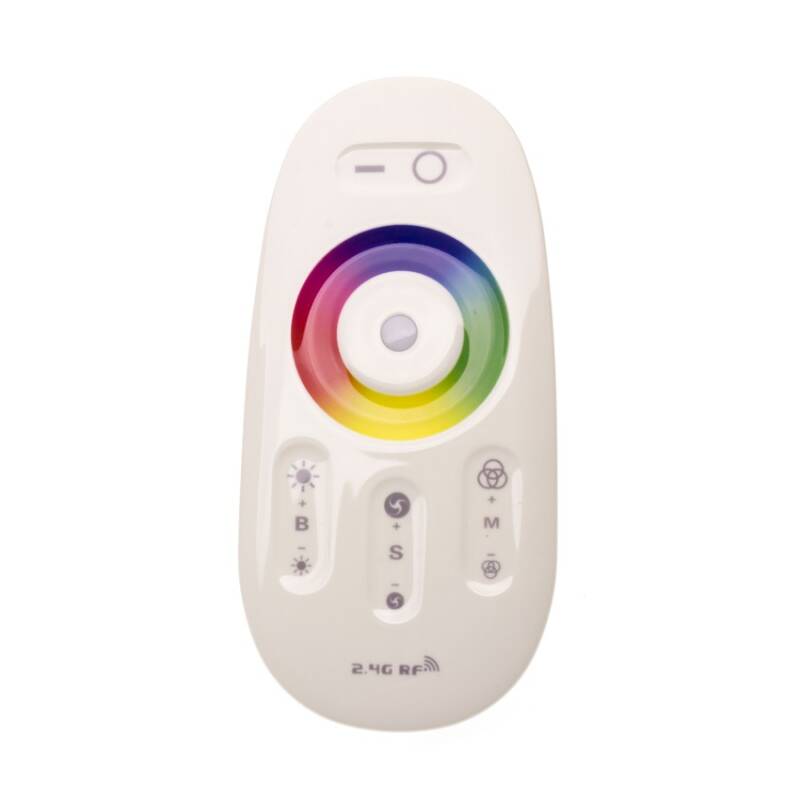Controlador Regulador Tátil Fita LED RGBW 12/24V DC com Comando RF
