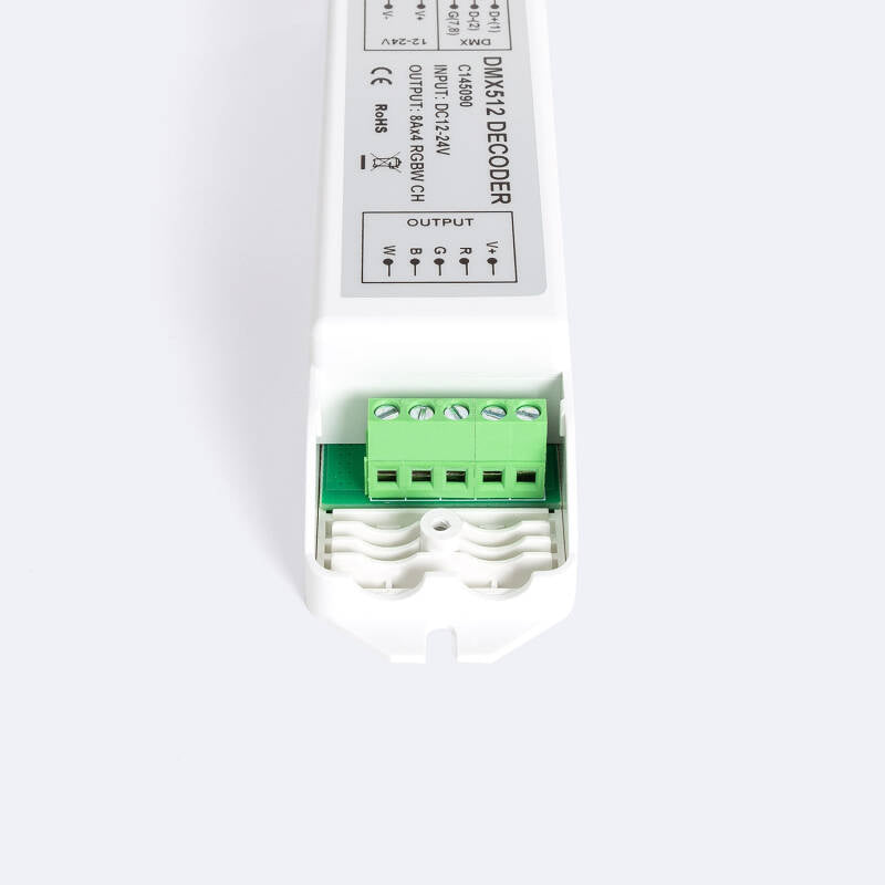 Controlador RGBW DMX512 Descodificador 4 Canais