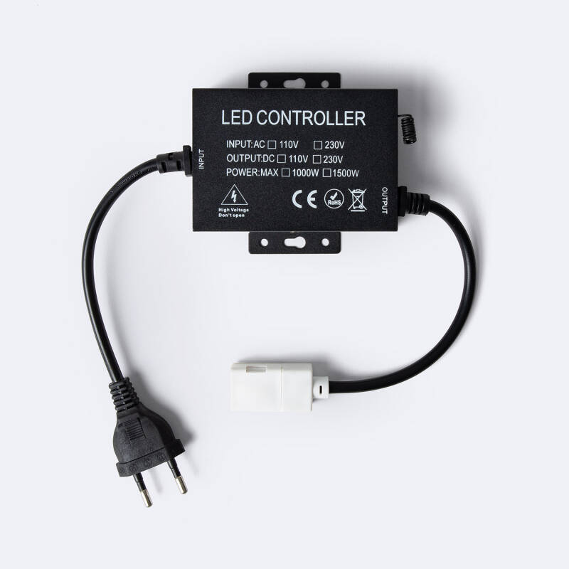 Controlador Fita LED RGB 220V SMD Largura 14.5mm com Comando