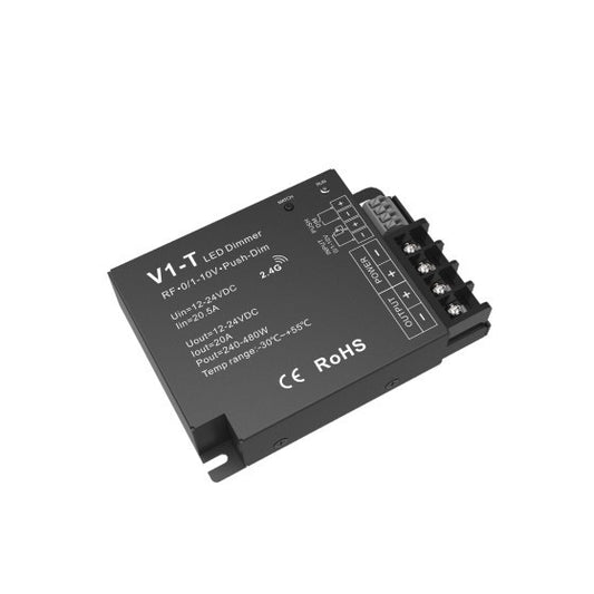 CONTROLADOR V1-T 48VDC 720W 15A*1CH REGULADOR RF 2.4GHz + PUSH DIM+0-10V