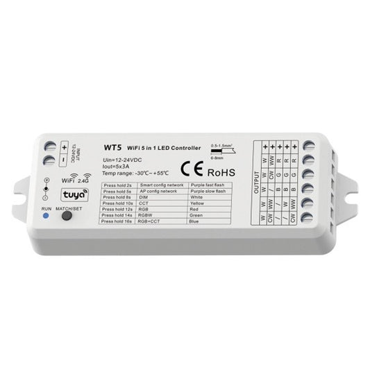 CONTROLADOR WM5 12-24VDC 3A*5CH RGBW