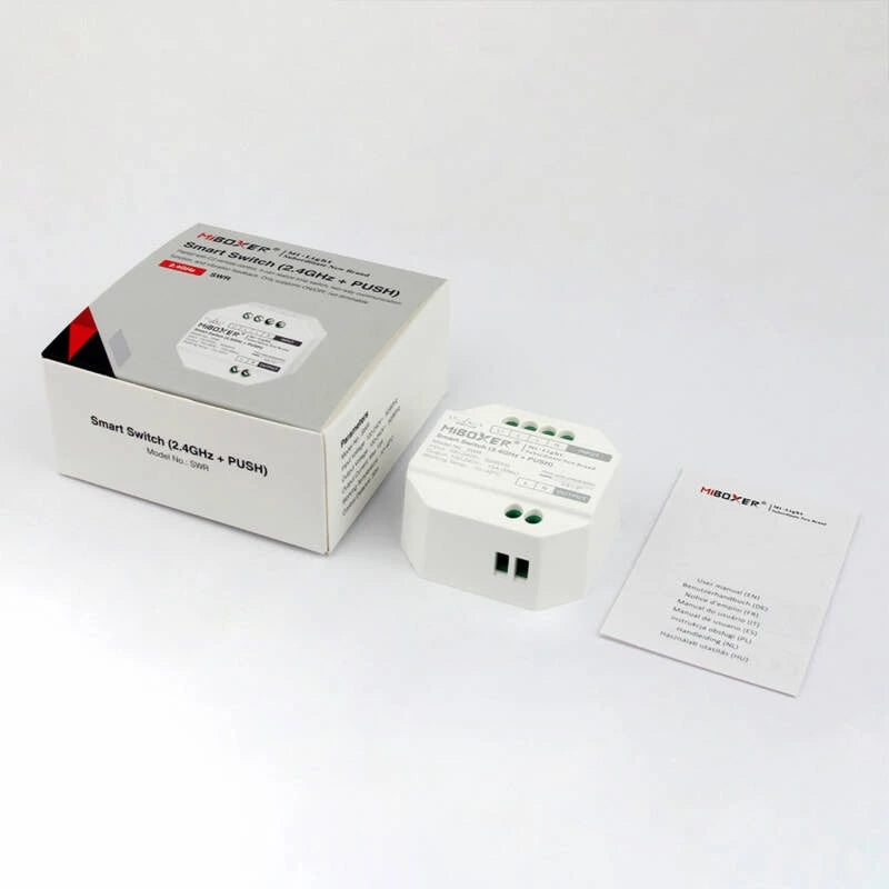 Conversor de Pulsador a Interruptor Relé Disjuntor Remoto LED MiBoxer