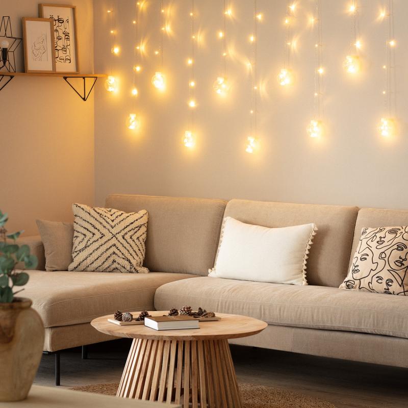 Cortina Bolas Suspensas LED 3.6W 2.5m