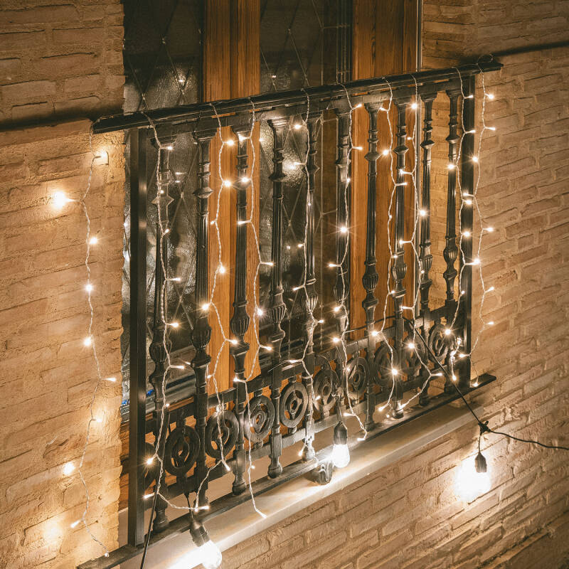 Cortina de Grinaldas LED 3m Short Transparente