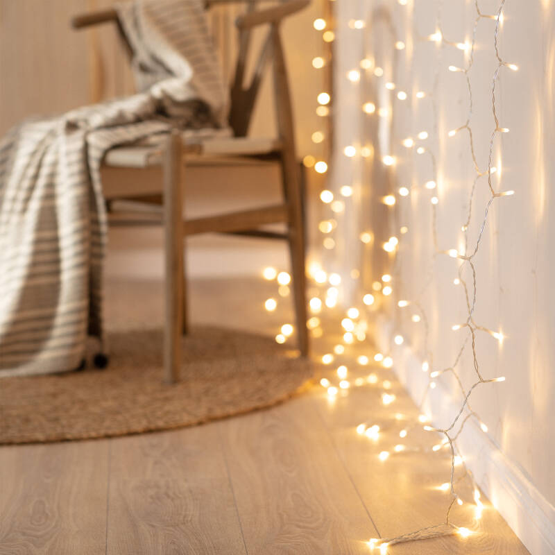 Cortina de Grinaldas LED 3m Short Transparente