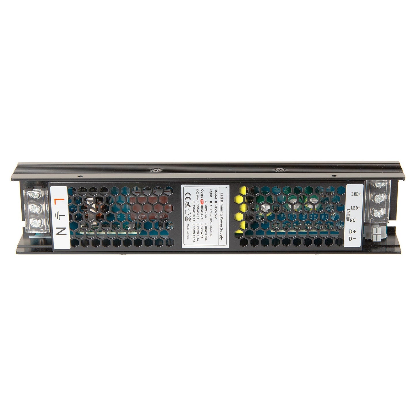 Transformador LED regulável 0-10V 170-260V 24V 4,16A 100W IP20