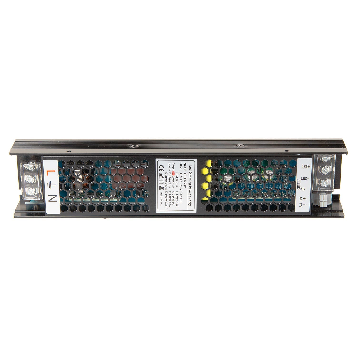 Transformador LED regulável 0-10V 170-260V 24V 4,16A 100W IP20