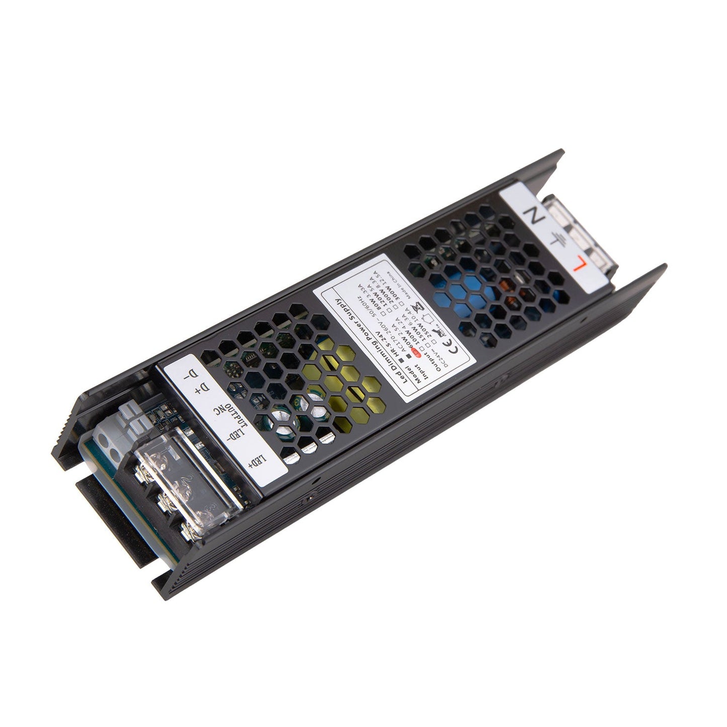 Transformador LED regulável 0-10V 170-260V 24V 2,5A 60W IP20