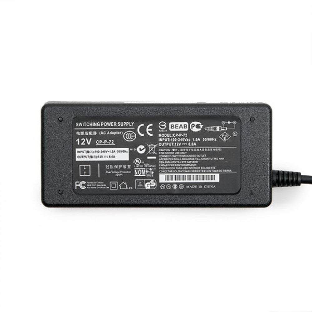 Transformador LED 230VAC/12VDC 72W 6A IP20