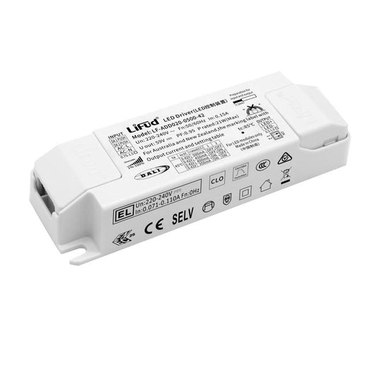 Driver Lifud 30W Saída: 9-42V 400-750mA Regulável DALI/PUSH IP20