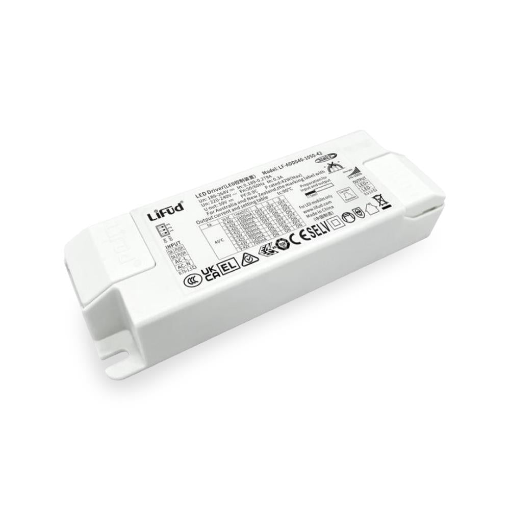 9-40V 700-1050mA Regulável DALI/PUSH IP20