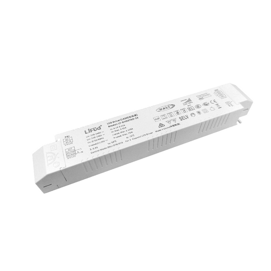 Driver Lifud 100W Saída: 24V Regulável DALI/PUSH IP20
