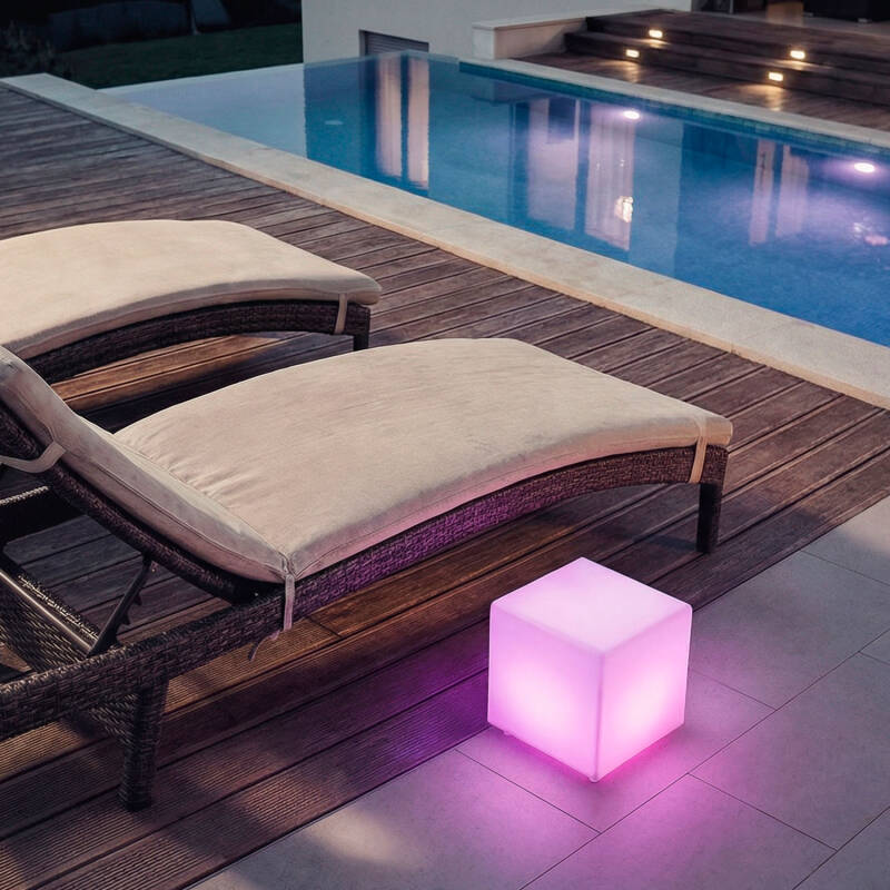 Cubo LED RGB+CCT Recarregável Evan Cube