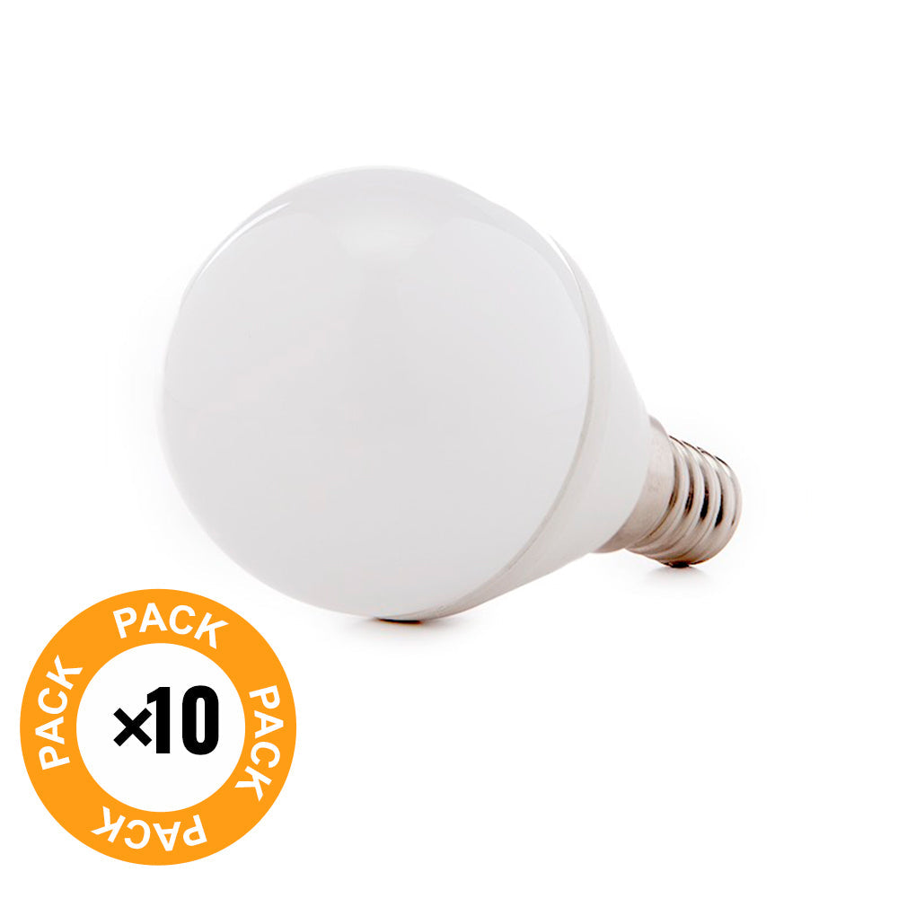 Pack de 10 LÂMPADAS LED 2835SMD E14 5W 410Lm 40.000H