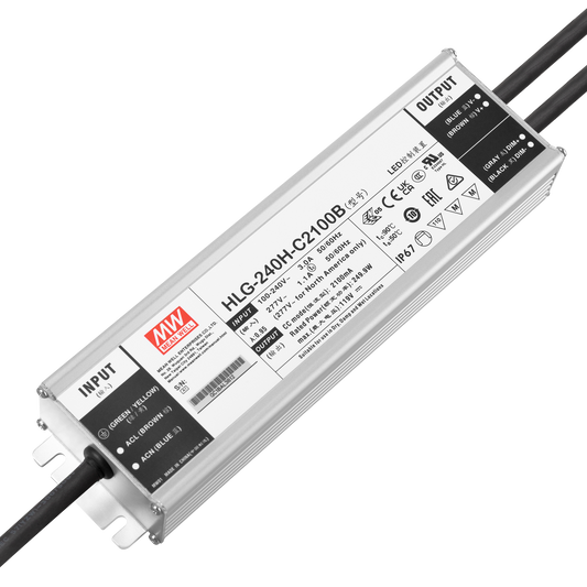 Driver de LED Meanwell 240W 90-305VAC 2100A IP67