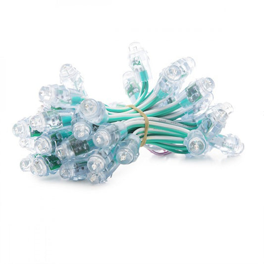 Pixel LED 0,1W 2Lm 12Mm 5V Epistar (String 40 Unidades) Verde 50.000H