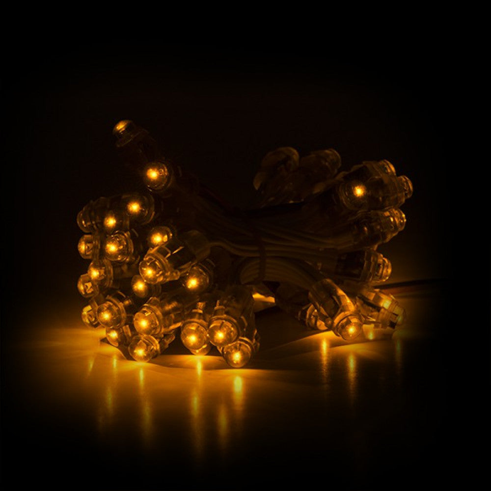Pixel LED 0,1W 2Lm 12Mm 5V Epistar (String 50 Unidades) Amarelo 50.000H
