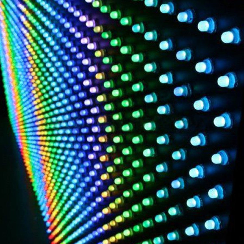Pixel LED 0,1W 2Lm 12Mm 5V Epistar (String 50 Unidades) Amarelo 50.000H