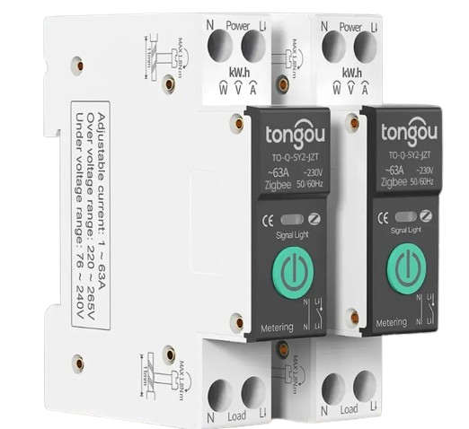 Disjuntor Zigbee 1-63A c\ medidor