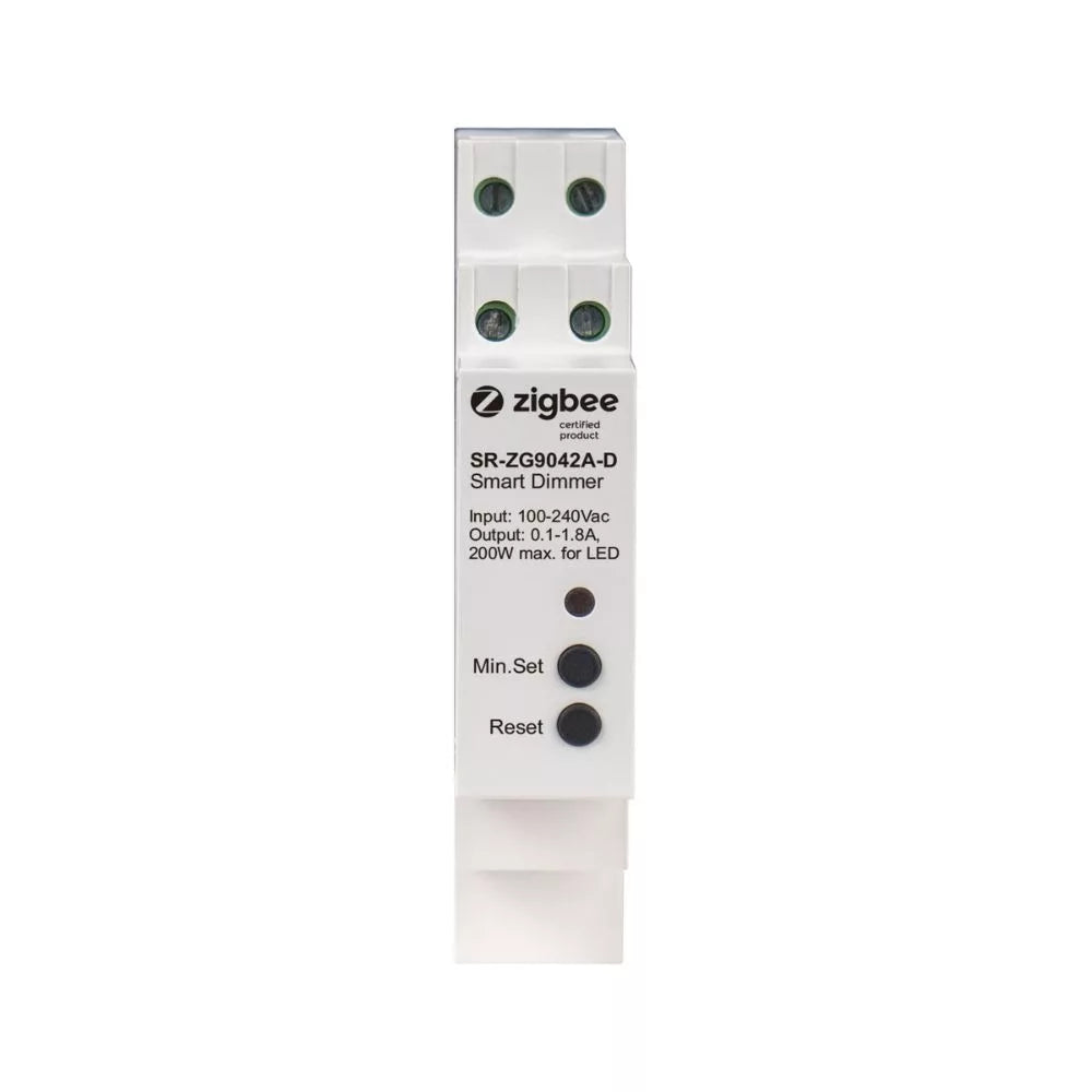 Sunricher DIN rail Zigbee smart dimmer, 230V AC no neutral, 400W (SR-ZG9042A-D)