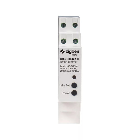 Sunricher DIN rail Zigbee smart dimmer, 230V AC no neutral, 400W (SR-ZG9042A-D)