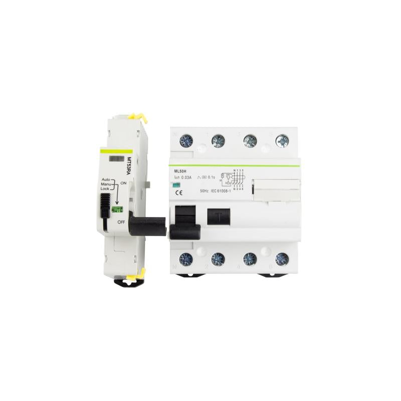 Disjuntor Diferêncial Industrial Rearmável Compacto 4P 30mA 40-63A10kA Classe A MATIS